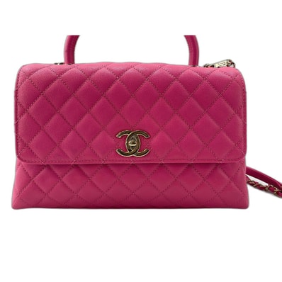 シャネル CHANEL ココハンドル マトラッセ ハンドバッグ【中古】