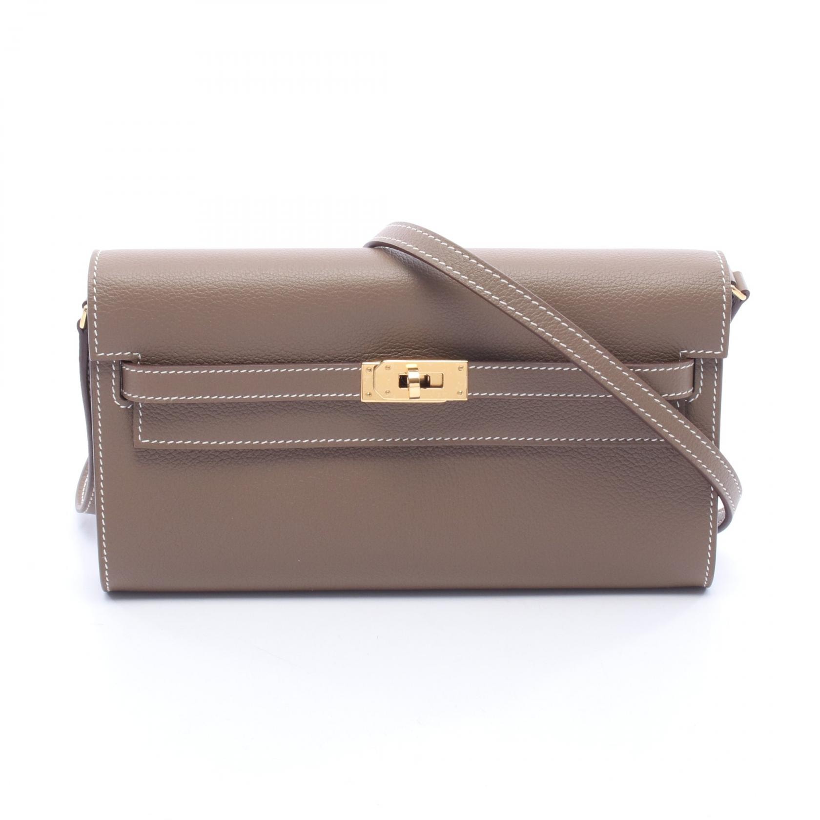 エルメス HERMES ケリートゥーゴー ショルダーバッグ バッグ レザー エバーカラー エバーカラー エトゥープ W刻印(2024年製造) レディース グレー系 【中古】