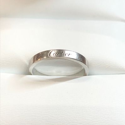 Cartier Pt950 Engraved Ring