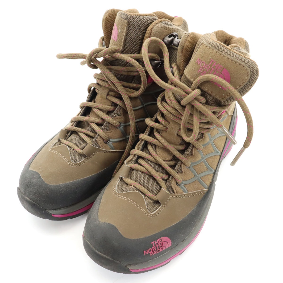 THE NORTH FACE ノースフェイス ゴアテックス トレッキング ブーツ 23 ブラウン アウトドア 638874 ビブラムソール