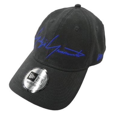 Yohji Yamamoto POUR HOMME ヨウジヤマモトプールオム 帽子 HH-H52-160 NEW ERA ニューエラ 930 YY SIGN ロゴ刺繍 キャップ 帽子 ブラック系【中古】