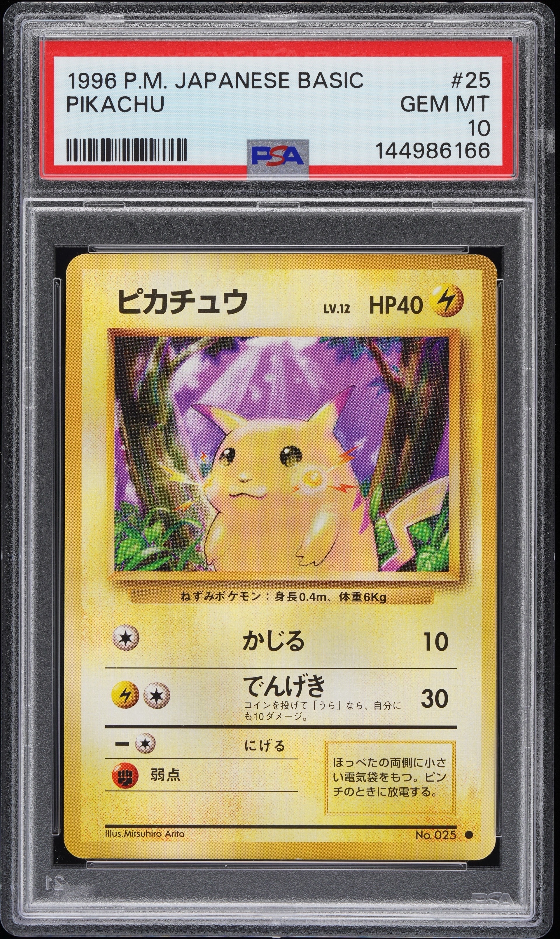 ピカチュウ ● : 旧裏 [PMCG1-2](拡張パック「ポケットモンスター カードゲーム」再販)