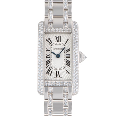 CARTIER カルティエ タンクアメリカンSM WB7044MP K18WG【中古】