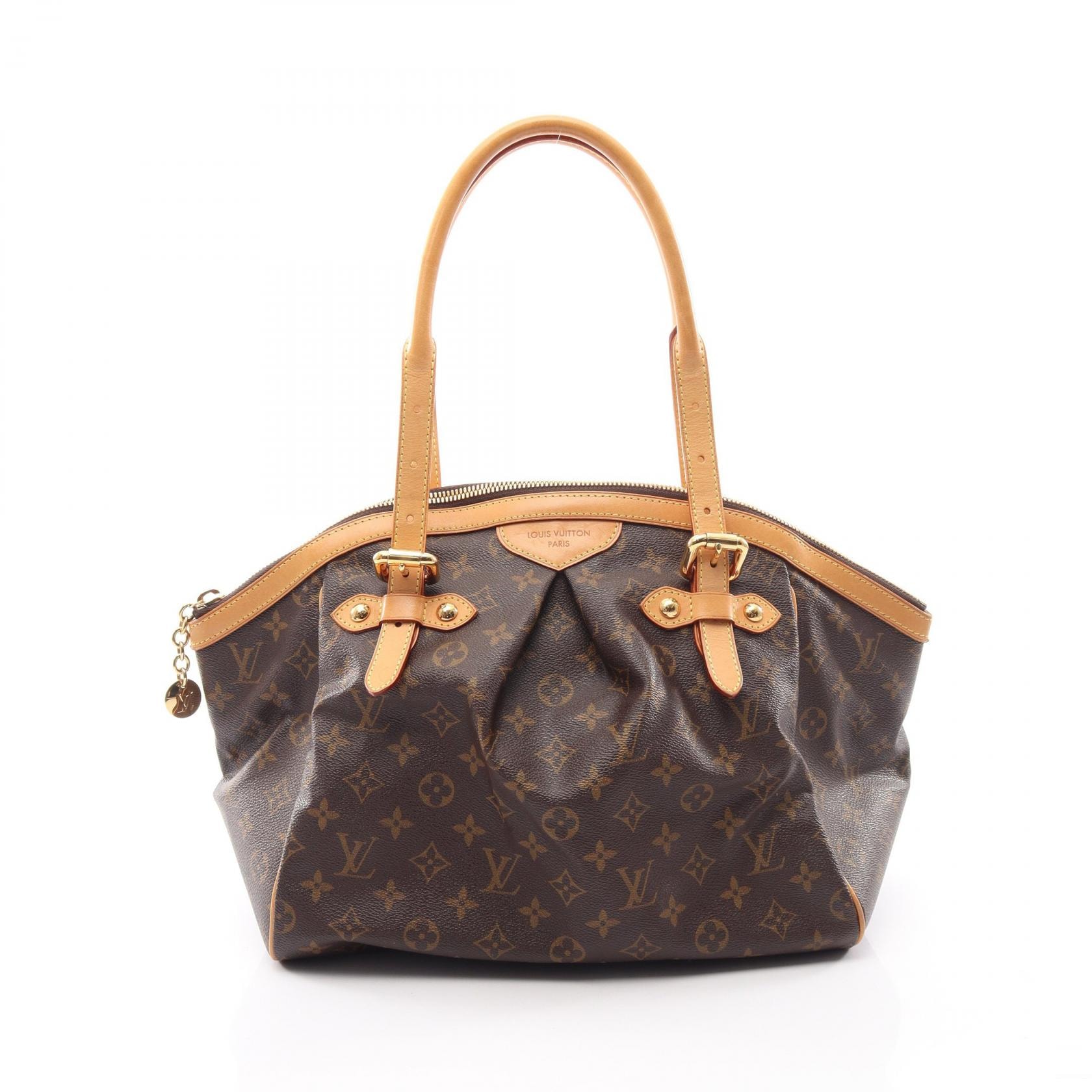 ルイ・ヴィトン LOUIS VUITTON ティヴォリGM ハンドバッグ バッグ PVCコーティングキャンバス レザー モノグラム レディース ブラウン系 M40144 【中古】