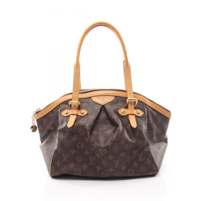 ルイ・ヴィトン LOUIS VUITTON ティヴォリGM ハンドバッグ バッグ PVCコーティングキャンバス レザー モノグラム レディース ブラウン系 M40144 【中古】