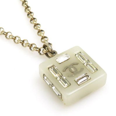シャネル CHANEL ネックレス ココマーク メタル/レジン ゴールド レディース【中古】 e62413a