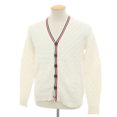 【中古】ブルックス ブラザーズ レッド フリース Brooks Brothers Red Fleece コットン カーディガン ホワイト【サイズXS】【メンズ】