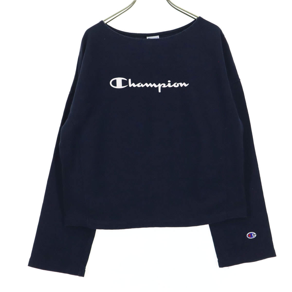 Champion チャンピオン 長袖 Tシャツ M ネイビー ロンT