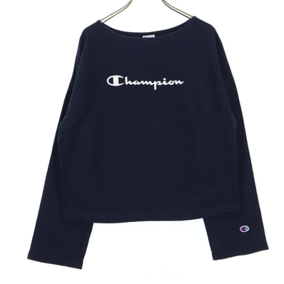 Champion チャンピオン 長袖 Tシャツ M ネイビー ロンT