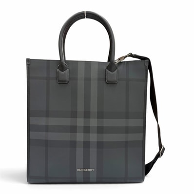 美品 バーバリー トートバッグ ブラック系 メンズ 8062951 2WAY