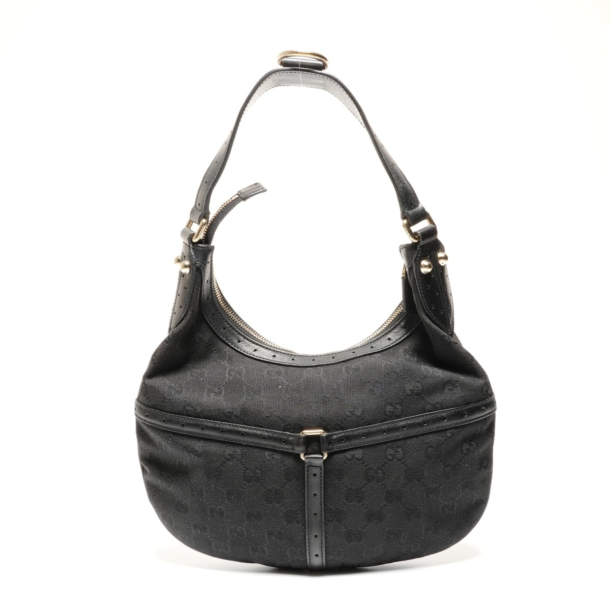 D 1円 外観美品 GUCCI グッチ GGキャンバス シェリーライン カンデン 