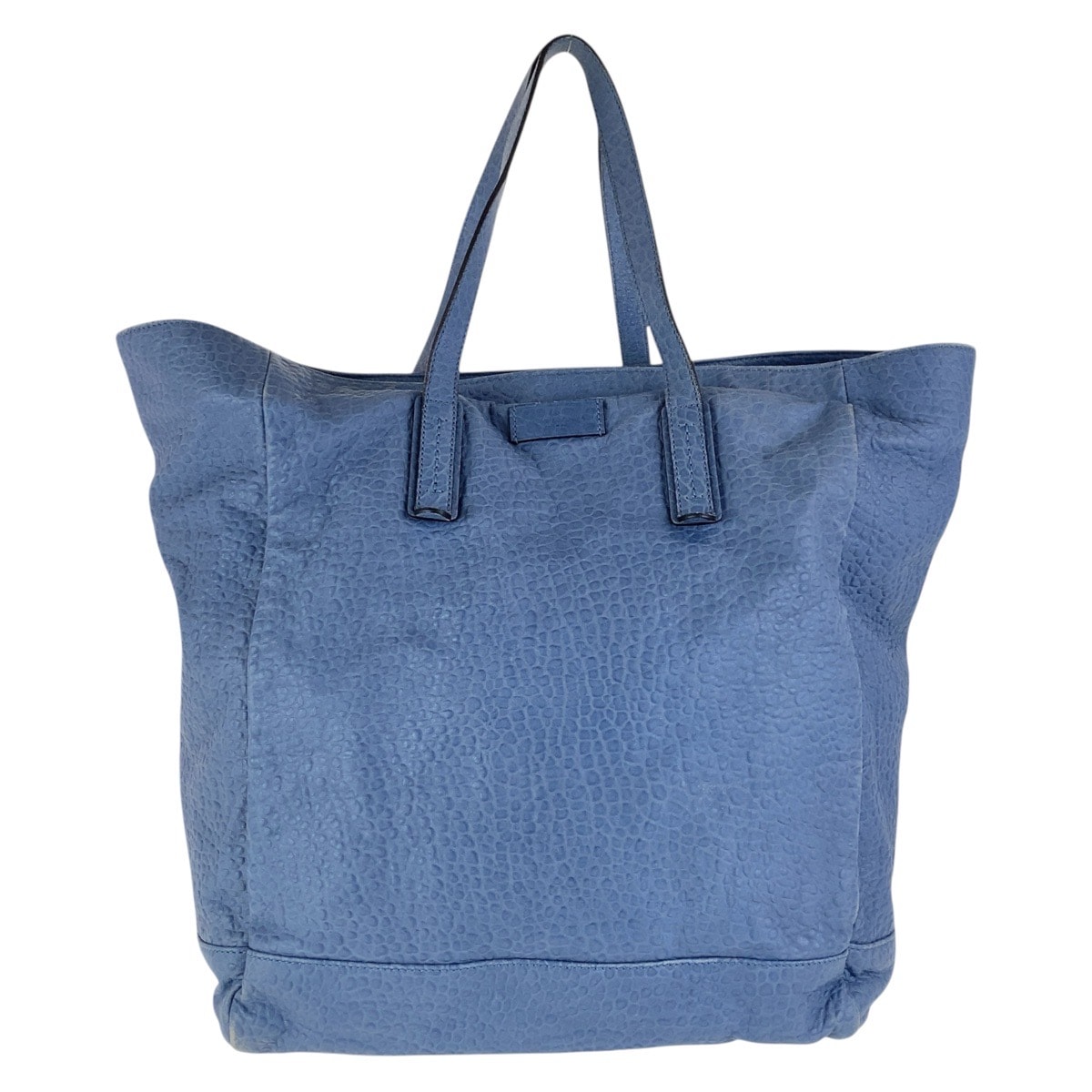 GUCCI グッチ ブルー ネイビー レザー トートバッグ ショルダーバッグ 男女兼用 600946 【中古】