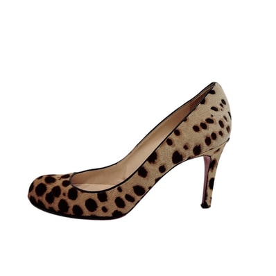 クリスチャンルブタン Christian Louboutin パンプス ヒール レオパード ブラウン