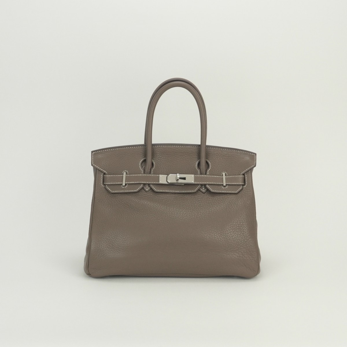 エルメス HERMES バーキン30 バーキン 30 バッグ トートバッグ トリヨンクレマンス エトゥープ Etoupe グレー Gray シルバー金具 ハンドバッグ