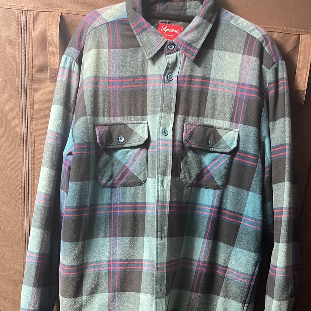 Supreme Quilted Flannel Shirt "Teal"