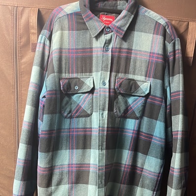 Supreme Quilted Flannel Shirt "Teal"