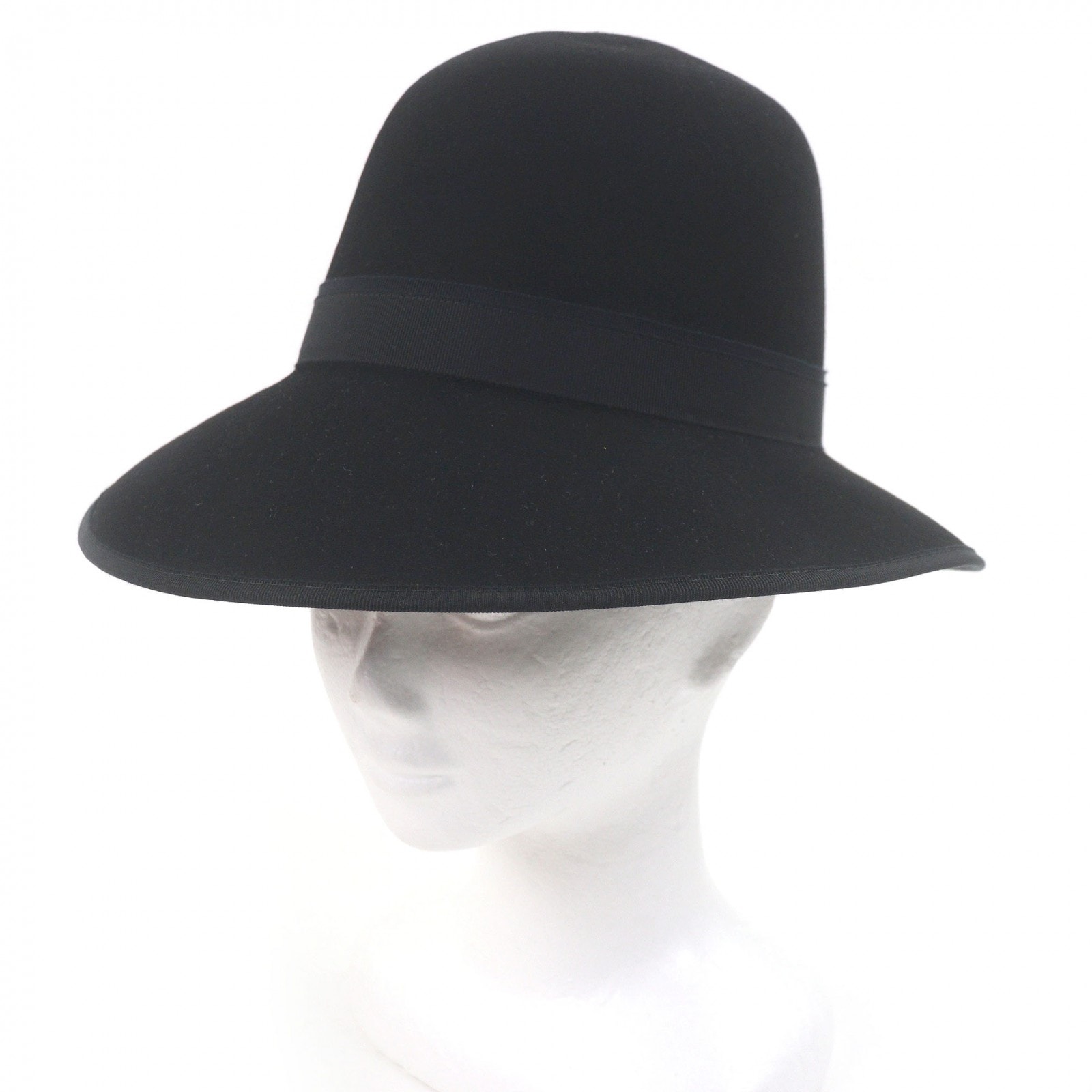 極美品 エルメス ハット ブラック メンズ 58