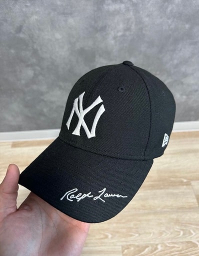 NEW ERA x Polo Ralph Lauren x MLB 49FORTY Cooperstown New York Yankees "Black"