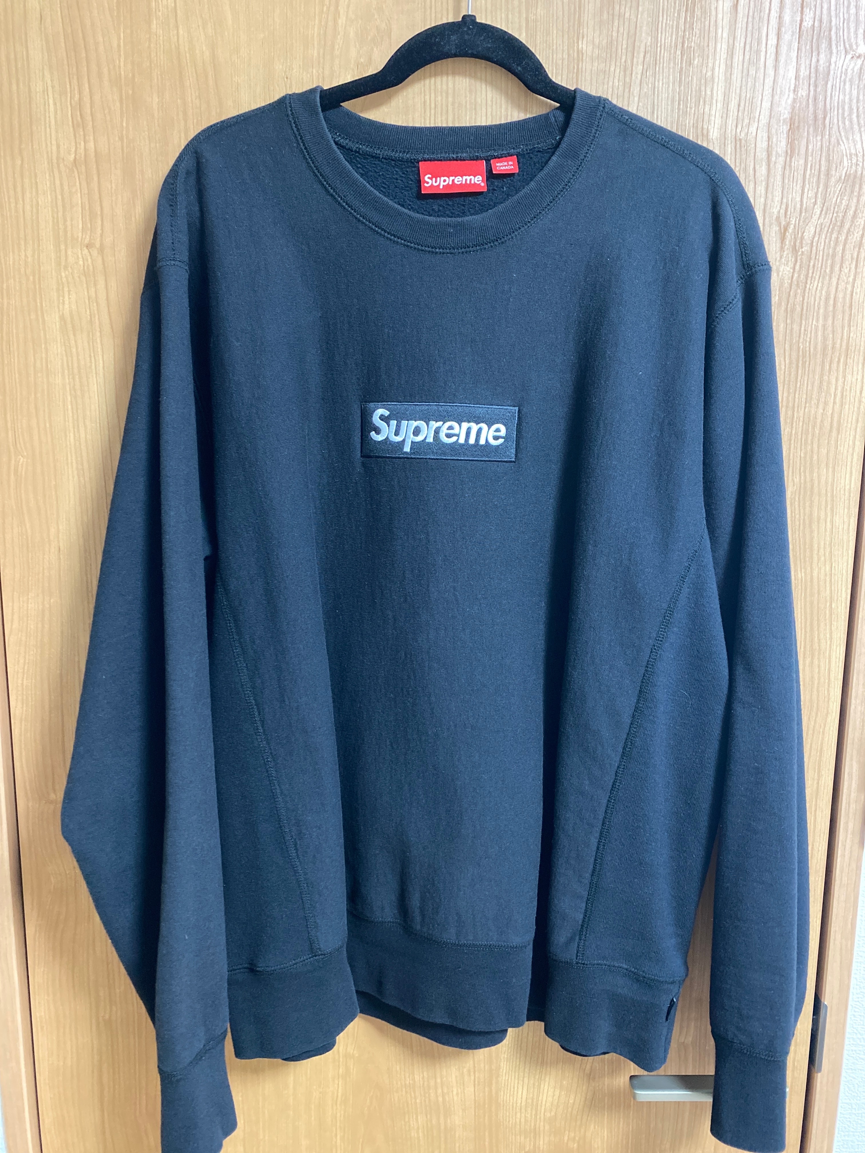 Supreme Box Logo Crewneck Sweatshirt "Black" (18FW)