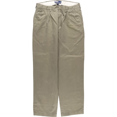 古着 ラルフローレン Ralph Lauren POLO by Ralph Lauren ANDREW PANT ツータック チノパンツ メンズw34相当/eaa587623