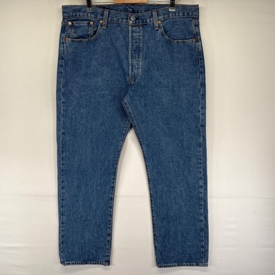 古着 リーバイス Levi's デニム パンツ 501 デニムパンツ ストレート ボタンフライ 大きいサイズ W38 L30 ブルー系 メンズ