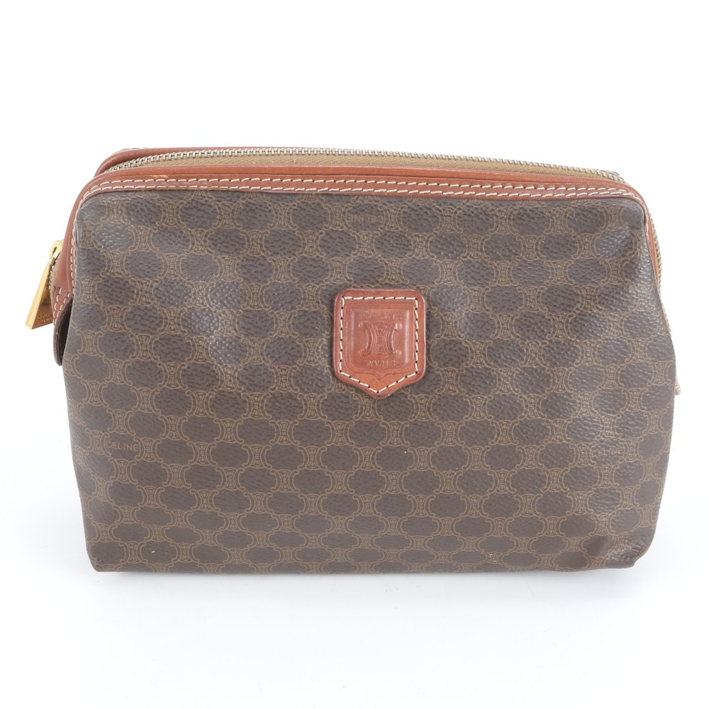 ■美品 セリーヌ マカダムトリオンフポーチ