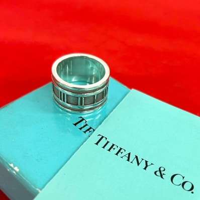 TIFFANY&Co. ティファニー ワイド アトラス リング シルバー925 リング・指輪 11号 シルバー
702-3