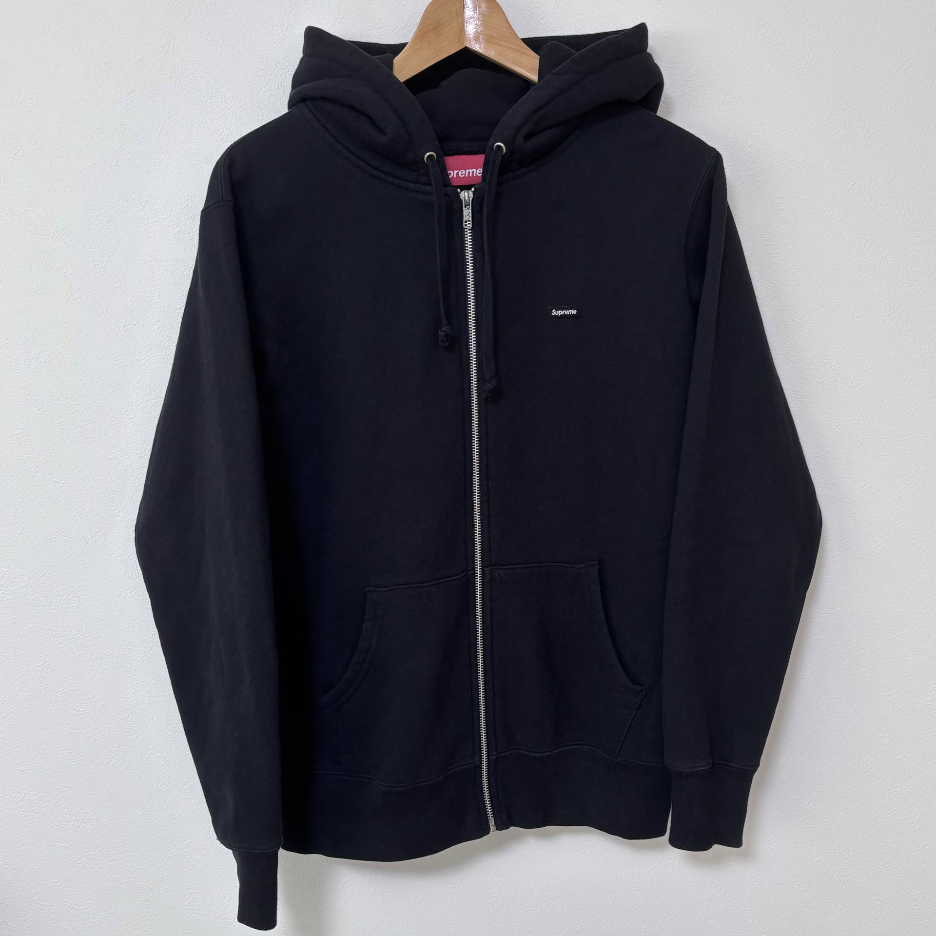 Supreme Small Box Zip Up Hooded Sweatshirt スモールボックス ジップアップ 黒 パーカー シュプリーム
