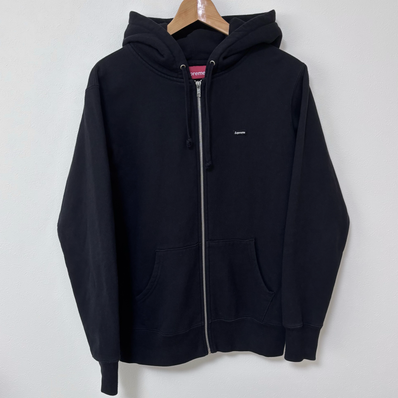 Supreme Small Box Zip Up Hooded Sweatshirt スモールボックス ジップアップ 黒 パーカー シュプリーム