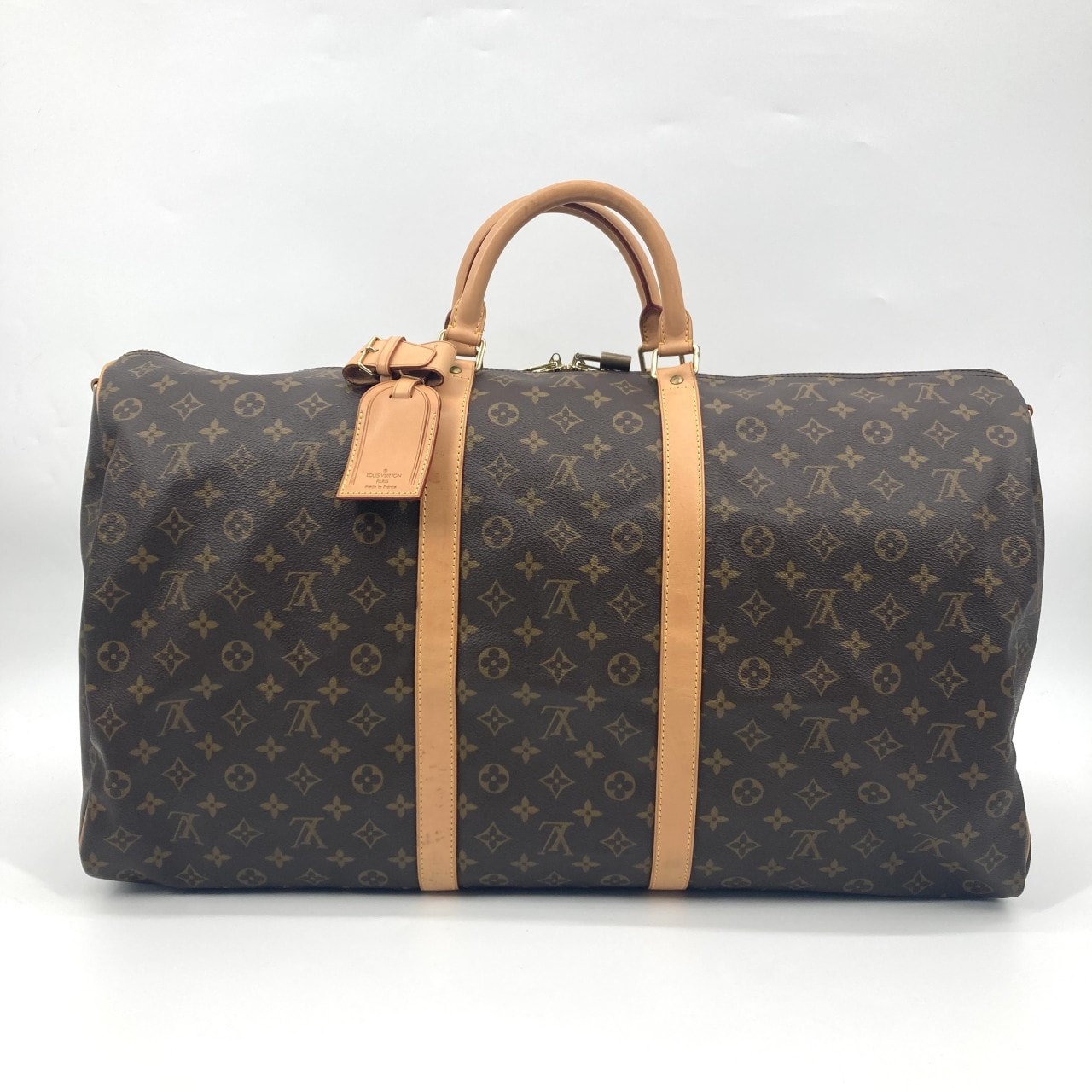 LOUIS VUITTON(ルイ・ヴィトン) モノグラム キーポル・バンドリエール 60 コーティングキャンバス  / ヌメ革 M41412 ボストンバッグ ブラウン