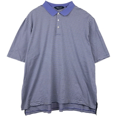 古着 ラルフローレン Ralph Lauren POLO GOLF ポロゴルフ 半袖 ボーダー ポロシャツ メンズXL相当/eaa622982