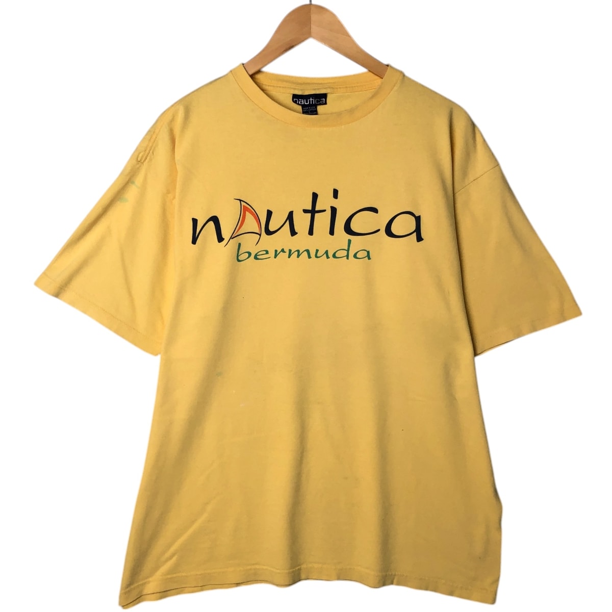 古着 90年代 ノーティカ NAUTICA 半袖 プリントTシャツ USA製 メンズL相当 ヴィンテージ/eaa528934