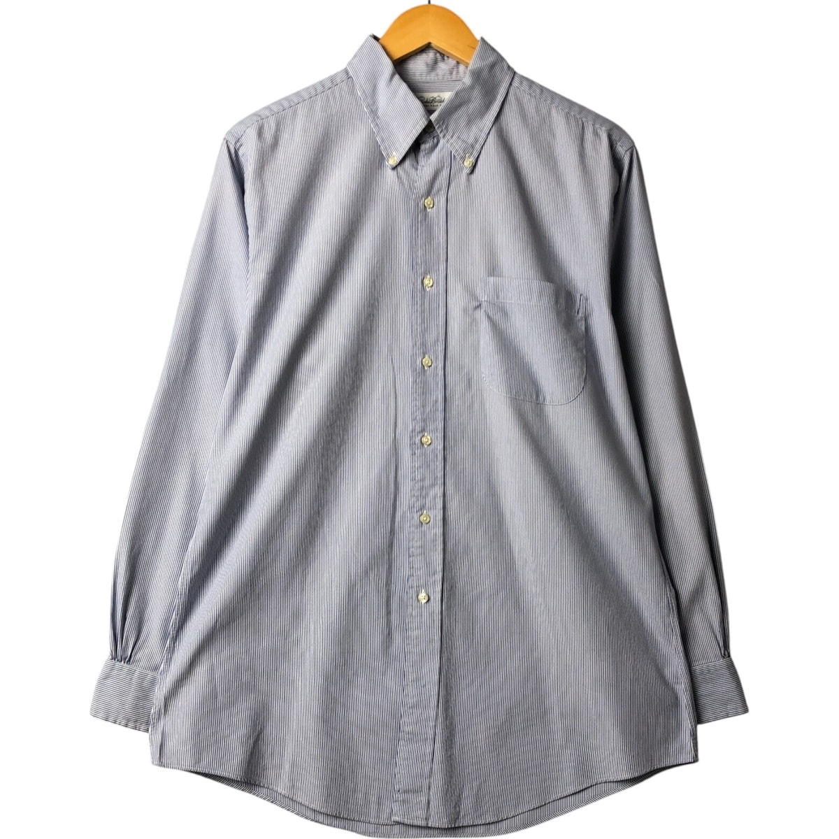 古着 ブルックスブラザーズ Brooks Brothers 長袖 ボタンダウン コットンストライプシャツ メンズL相当/eaa567425