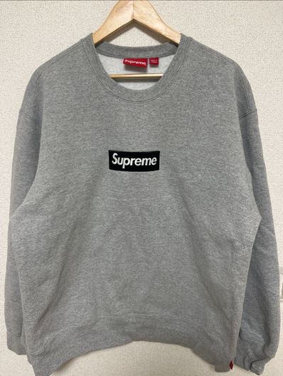 Supreme Box Logo Crewneck "Heather Grey" (22FW)