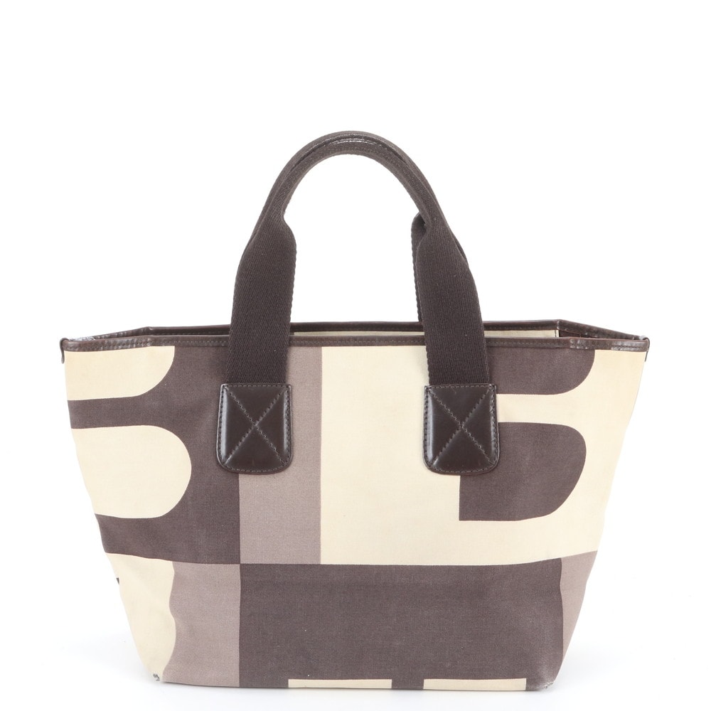 バリー ビジーBハンドバッグ レザー×キャンバス