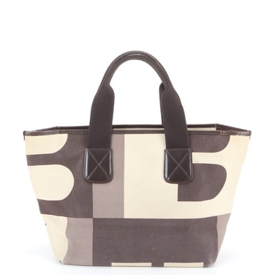 バリー ビジーBハンドバッグ レザー×キャンバス