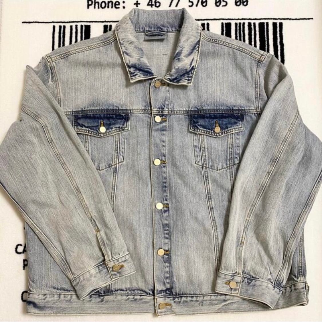 FEAR OF GOD ESSENTIALS Denim Trucker Jacket "Light Indigo"