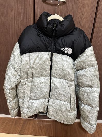 Supreme x The North Face Nuptse Jacket "White Paper Print"