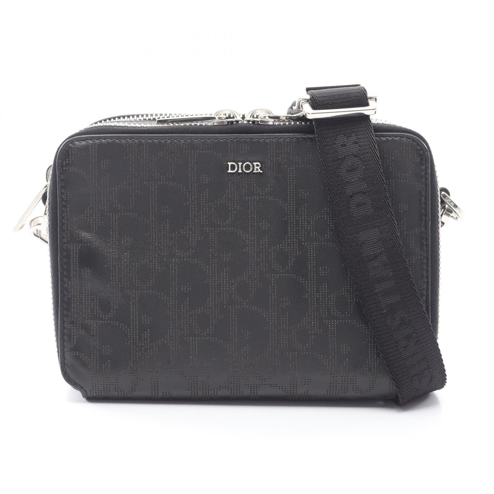 ディオール Dior オブリーク ギャラクシー ショルダーバッグ バッグ レザー メンズ ブラック系 2ESBC119VPD 【中古】