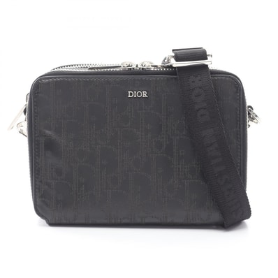 ディオール Dior オブリーク ギャラクシー ショルダーバッグ バッグ レザー メンズ ブラック系 2ESBC119VPD 【中古】