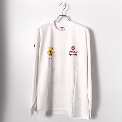 Supreme x SpongeBob Castelli Racing L/S Tee "White"