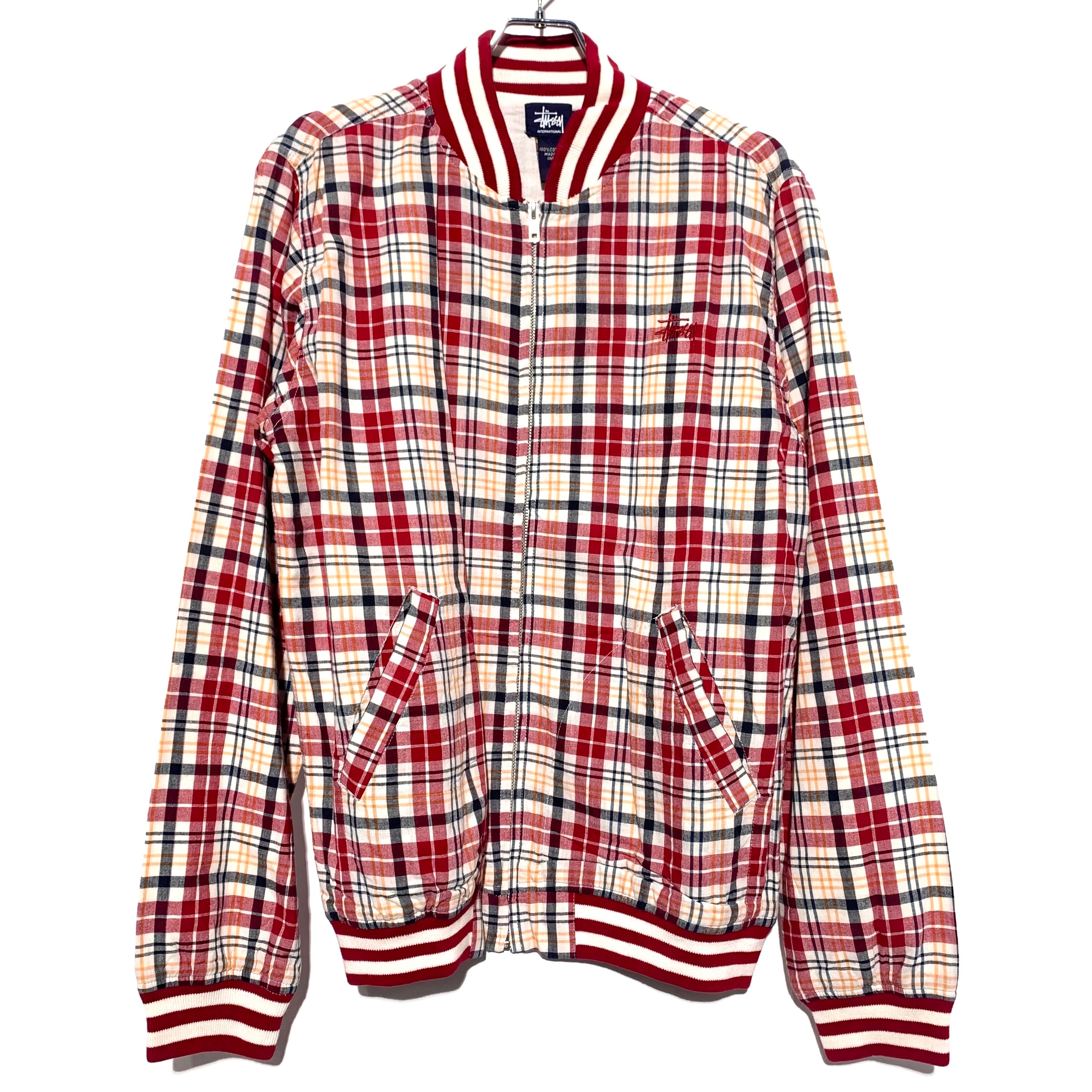 STUSSY Check Blouson Red