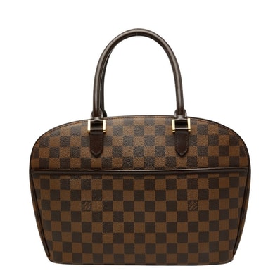 ルイ ヴィトン ダミエ サリア オリゾンタル ハンドバッグ N51282 ブラウン PVC レザー レディース LOUIS VUITTON 【中古】