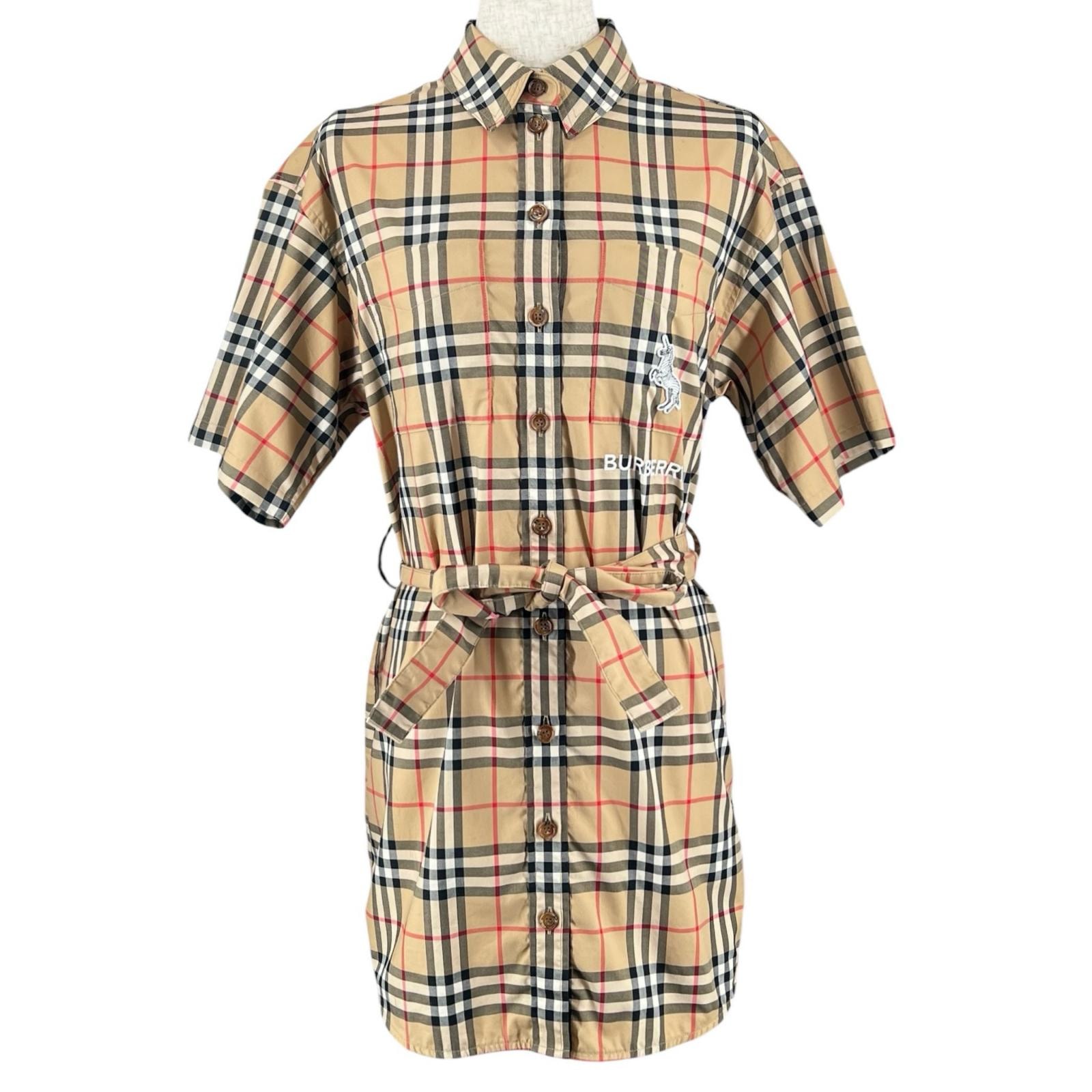 A (未使用に近い)】□美品□BURBERRY バーバリー ワンピース サイズ38