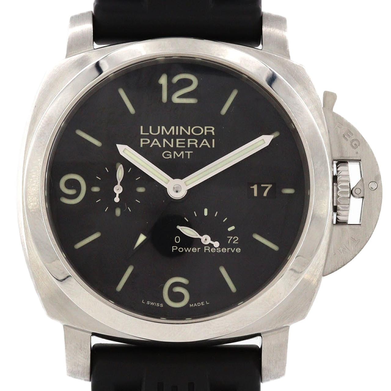 【ノーメンテナンス還元価格】パネライ ルミノール1950 3DAYS GMTパワーリザーブ PAM00321 SS 自動巻