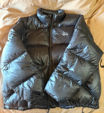 Stussy Micro Ripstop Down Jacket "Jet Black"