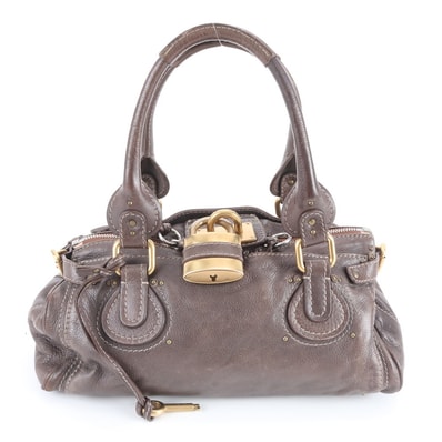 ■美品 クロエパディントン カデナ 南京錠ハンドバッグ レザー