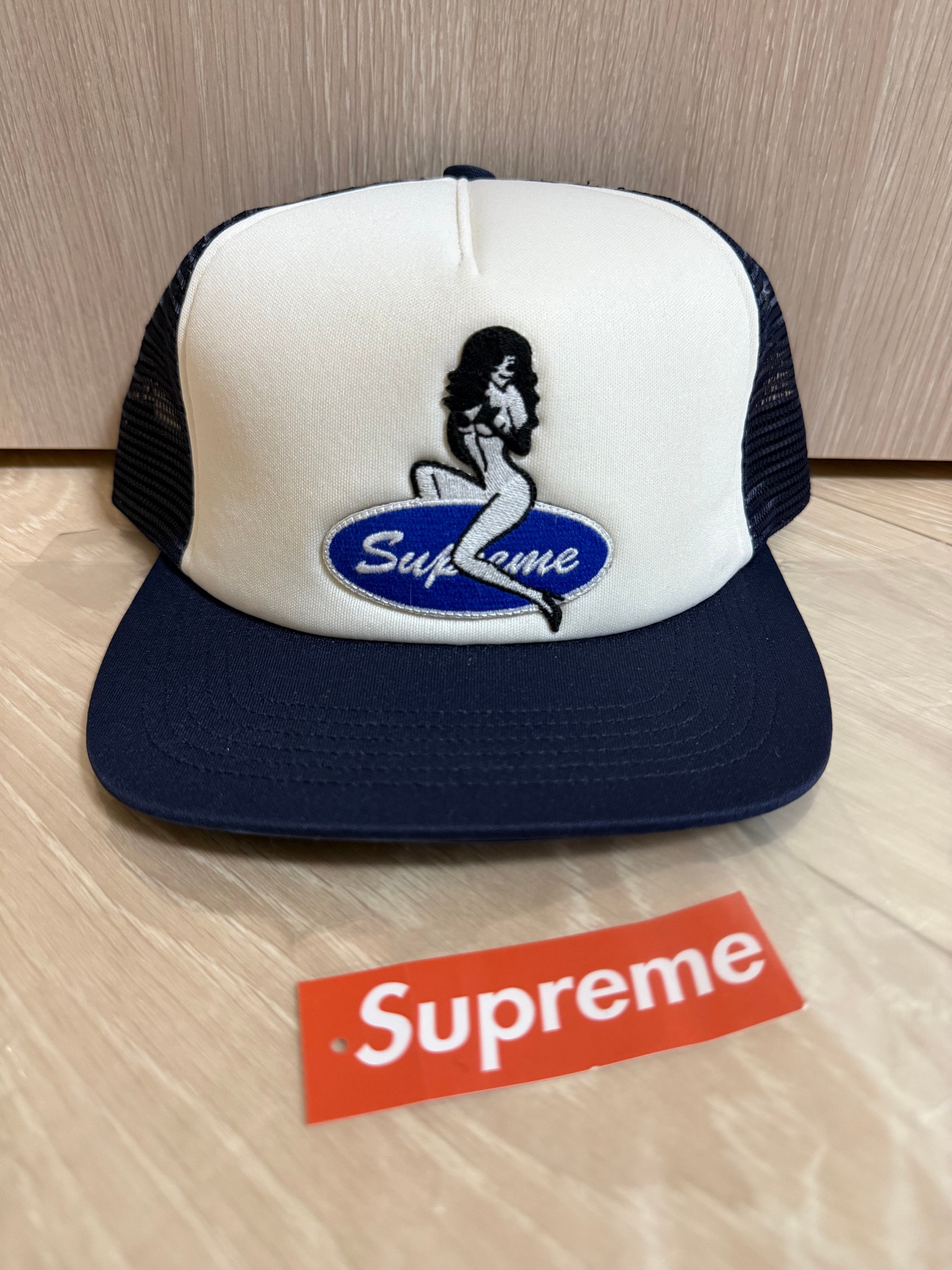 Supreme Pin Up Mesh Back 5-Panel "Navy"