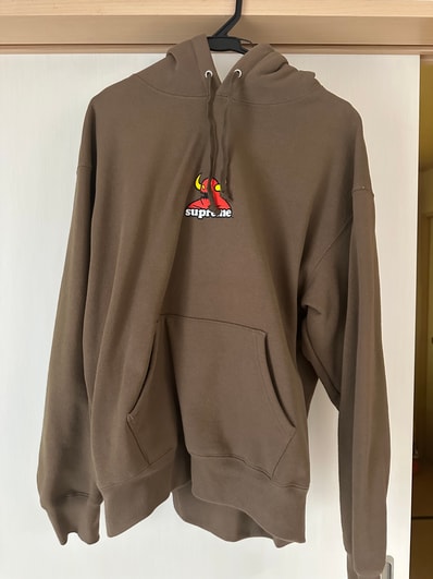 Supreme x Toy Machine Hooded Sweatshirt "Dusty Brown"