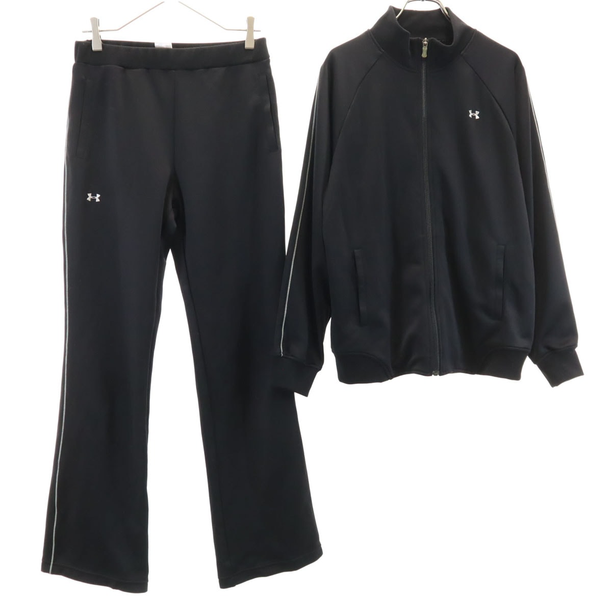 UNDER ARMOUR アンダーアーマー トレーニング トラックジャケット 上下セットアップ LG ブラック ジャージ